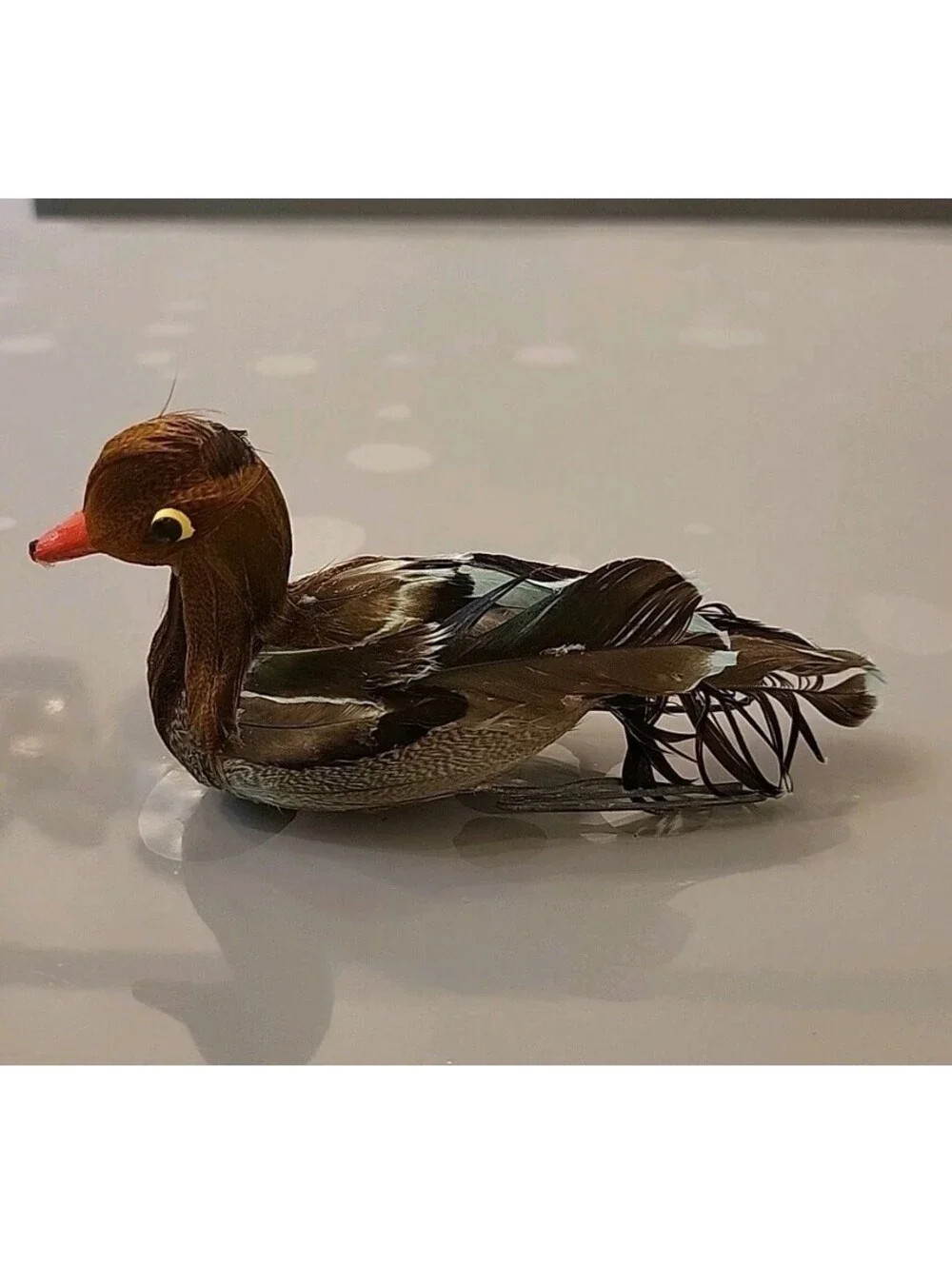 Vtg Christmas Ornament Decoration Excellent Condition Real Feathered Duck